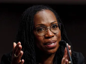 Portrait of Ketanji Brown Jackson, then awaiting confirmation as a Supreme Court associate justice