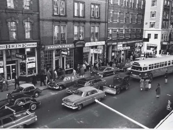 Vintage Harvard Square: a view in 1960