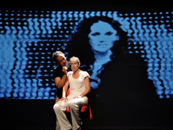 Amy Brenneman in her one-act play, <i>Mouth Wide Open</i>
