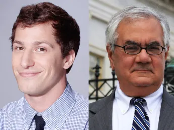 Andy Samberg and Barney Frank