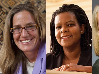From left: Caroline Elkins, Annette Gordon-Reed, Ingrid Monson, and Andrew Strominger