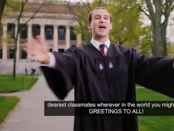 Photograph of Latin Commencement speaker Jordan Bliss Perry