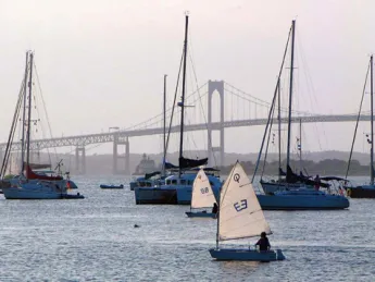 Sailboats in Newport Harbor
