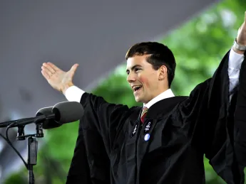 Latin Salutatorian Paul Mumma ’09 (<a href="http://harvardmagazine.com/commencement/2009-speeches">View a video of his speech</a>.)