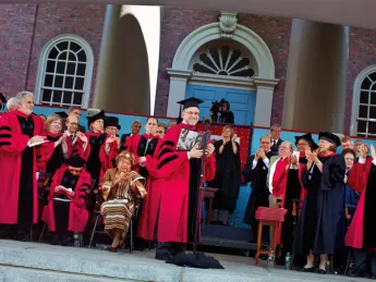 All hail the retiring provost, Steven E. Hyman. 