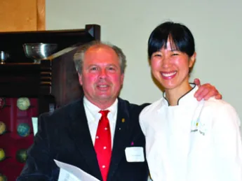Editor Craig Lambert with Joanne Chang