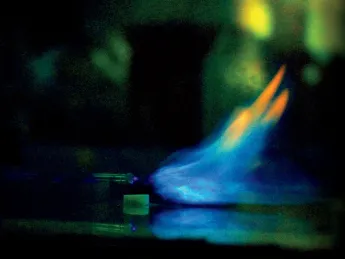 George Whitesides and colleagues have discovered that they can extinguish a flame by pushing it off its fuel source, using an electric field that emanates from the tip of a wire. 