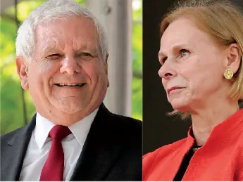From left to right: Albert Carnesale, Frances Fergusson, and Peter Malkin