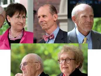 Clockwise from top left: Susan S. Wallach, Charles W. Collier, Harry L. Parker, Ellen R. Gordon and Melvin J. Gordon