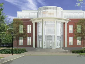 A rendering of the Ruth Mulan Chu Chao Center