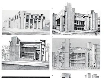 Designs for Paul Rudolph&rsquo;s iconic, controversial Yale Art &amp; Architecture build&shy;ing, 1959-1961