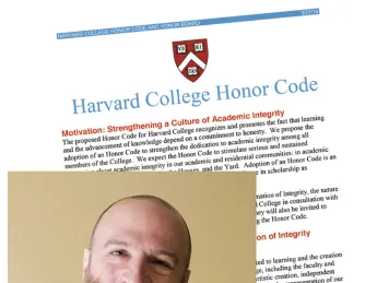 Jay M. Harris, dean of undergraduate education, led the academic-integrity committee as it drafted an honor code; it takes effect in the fall of 2015.