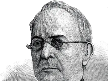 Poey as depicted in <i>Popular Science Monthly</i> (1884).