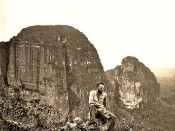 Photograph of Richard Evans Schultes at Chiribiquete conservation area