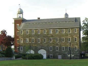 The Slater Mill’s stone exterior