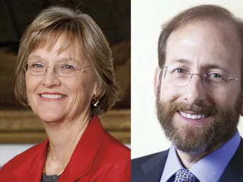 Drew Faust and Alan M. Garber