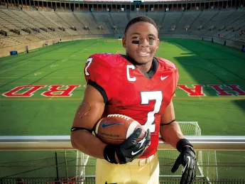 “In the secondary, we’re the last line of defense,” says Norman Hayes, a speedy, versatile defender. “If we get beat, it’s likely to mean a touchdown.”