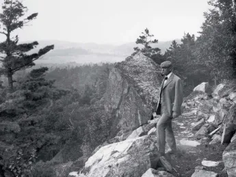 George Bucknam Dorr on the Beachcroft Path on Huguenot Head