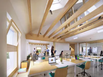 Rendering of the CGBC headquarters after renovations 