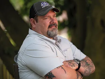 Photograph of Phil Baczewki, a long COVID patient