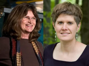 From left: Nancy Knowlton and Sandra Steingraber