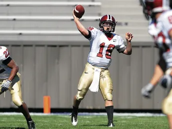 Junior quarterback Collier Winters, who made his first varsity start in the Holy Cross opener, passed for two touchdowns and ran for a third in a 24-21 victory over Brown. For his play in the Brown game, Winters was named Ivy League offensive player of the week.