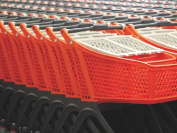 An abundance of shopping carts, from the Peabody Museum’s “Trash Talk” lecture series