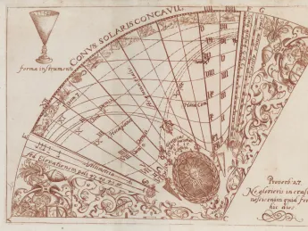 Georg Brentel the Younger, from <i>Pamphlet describing the construction and function of a conical sundial,</i> Lauingen: Jacob Winter, 1615. Pamphlet with engravings and woodcuts.