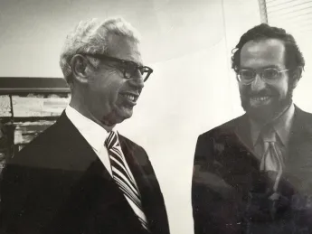 U.S. Supreme Court Justice Arthur Goldberg and his law clerk, the young Alan Dershowitz, in 1963&mdash;a pivotal intersection in the history of capital punishment