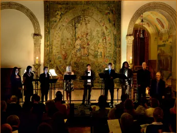  Grammy-winning vocal ensemble Roomful of Teeth performs at Dumbarton Oaks.