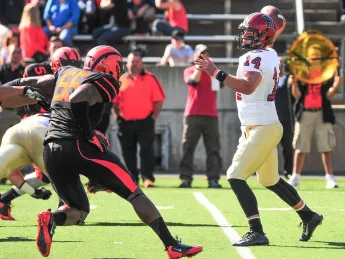 Stepping in after missing four games because of injury, Conner Hempel ’15 did not miss a beat, riddling the Princeton defense by passing for three touchdowns and a career-high 382 yards.