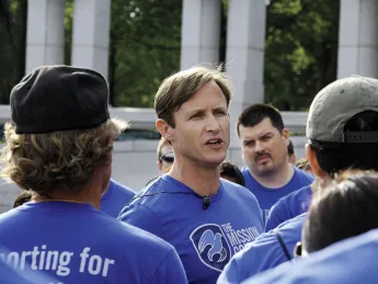 Spencer Kympton talks to veterans about the importance of legacy, and aims to &ldquo;restore a sense of purpose&rdquo; in their lives.