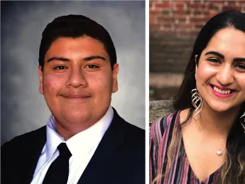 Harvard undergraduates Jorge Campos and Reeda Iqbal