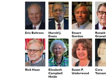Photo portraits of the 2020 Miller-Hunn Award winners