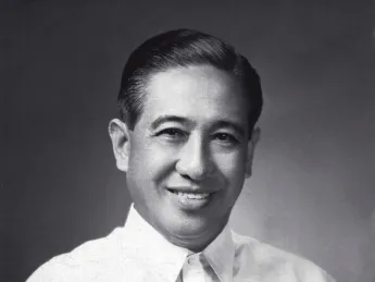 Portrait photograph of a middle-aged Lorenzo Tañada as a Philippine senator
