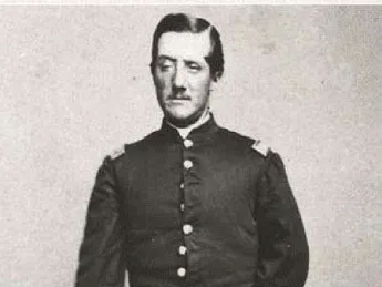 Historic photograph of Charles Follen Cabot, Civil War soldier, standing, in uniform