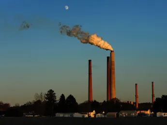 A coal burning power plant in Scottsdale, Arizona