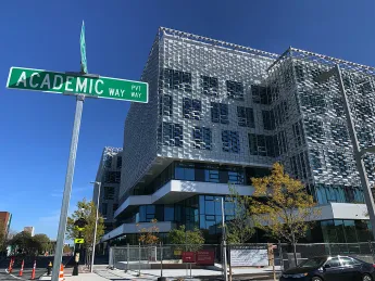 The new Harvard School of Engineering and Applied Sciences building in Allston.