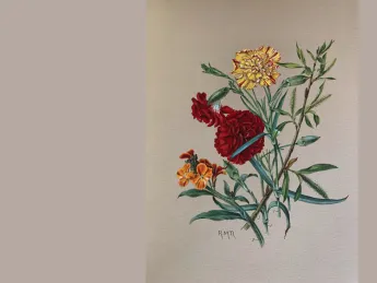 Painting: Carnations, Gillyvors, Willow