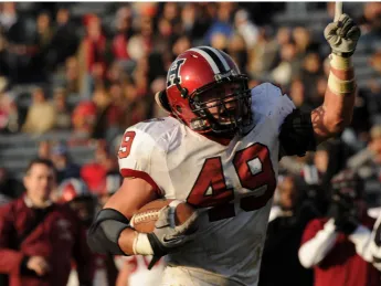 With a 32-yard interception return in the fourth quarter, captain and linebacker Alex Gedeon scored Harvard's final touchdown of The Game.