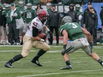 Crimson tight end Anthony Firkser ’17 had three receptions, including a 37-yard touchdown catch on a razzle-dazzle double reverse.