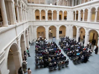 Members of the Harvard community and area residents celebrated the official opening of the Harvard Art Museums on November 16.