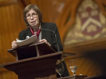 In tonight's lecture, Linda Greenhouse will consider “journalism's struggle to serve two masters: the rule of fair and balanced, and the truth.” 