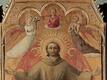 Sassetta,<i>The Ectasy of Saint Francis,</i> 1437-44, Villa I Tatti, Settignano. From <i>Blessed and Beautiful,</i> by Robert Kiely.