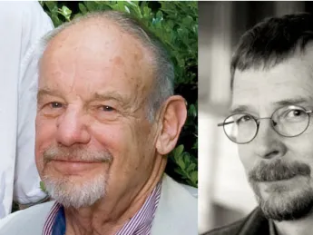 Left to right: John Bethell, Robert Neubecker, and Jim Harrison
