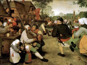 <i>Peasant Kermis,</i> an outdoor festival, by Pieter Bruegel (c. 1567-1568), from the Kunsthistoriches Museum, Vienna
