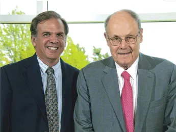 David Nathan with his patient Mark, now an adult, in May 2012 