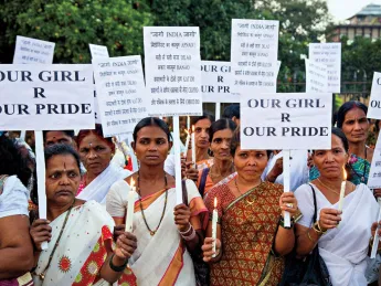 Rallying against rape: a candlelight protest in Mumbai, December 2013