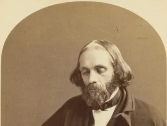 A cabinet card portrait of Hale, circa 1870