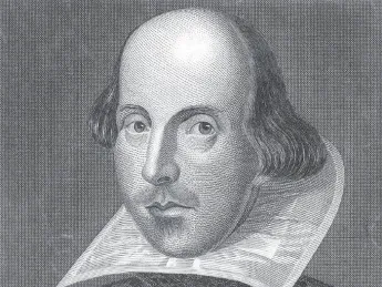 Shakespeare, as rendered in an eighteenth-century engraving
